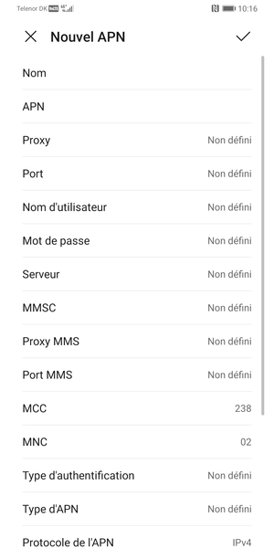 Paramètres APN Pro Mobile sur Ulefone Armor X12